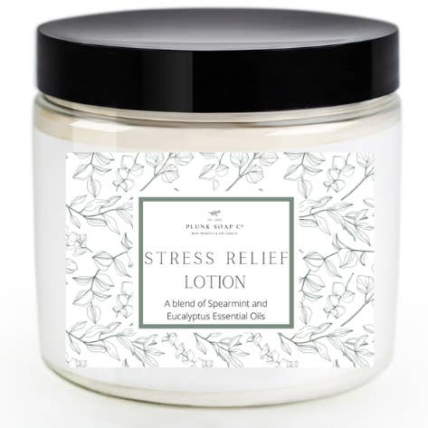Plunk Soap - Wholesale Hand & Body Lotion - Stress Relief: Spearmint and Eucalyptus Hand and Body Lotion