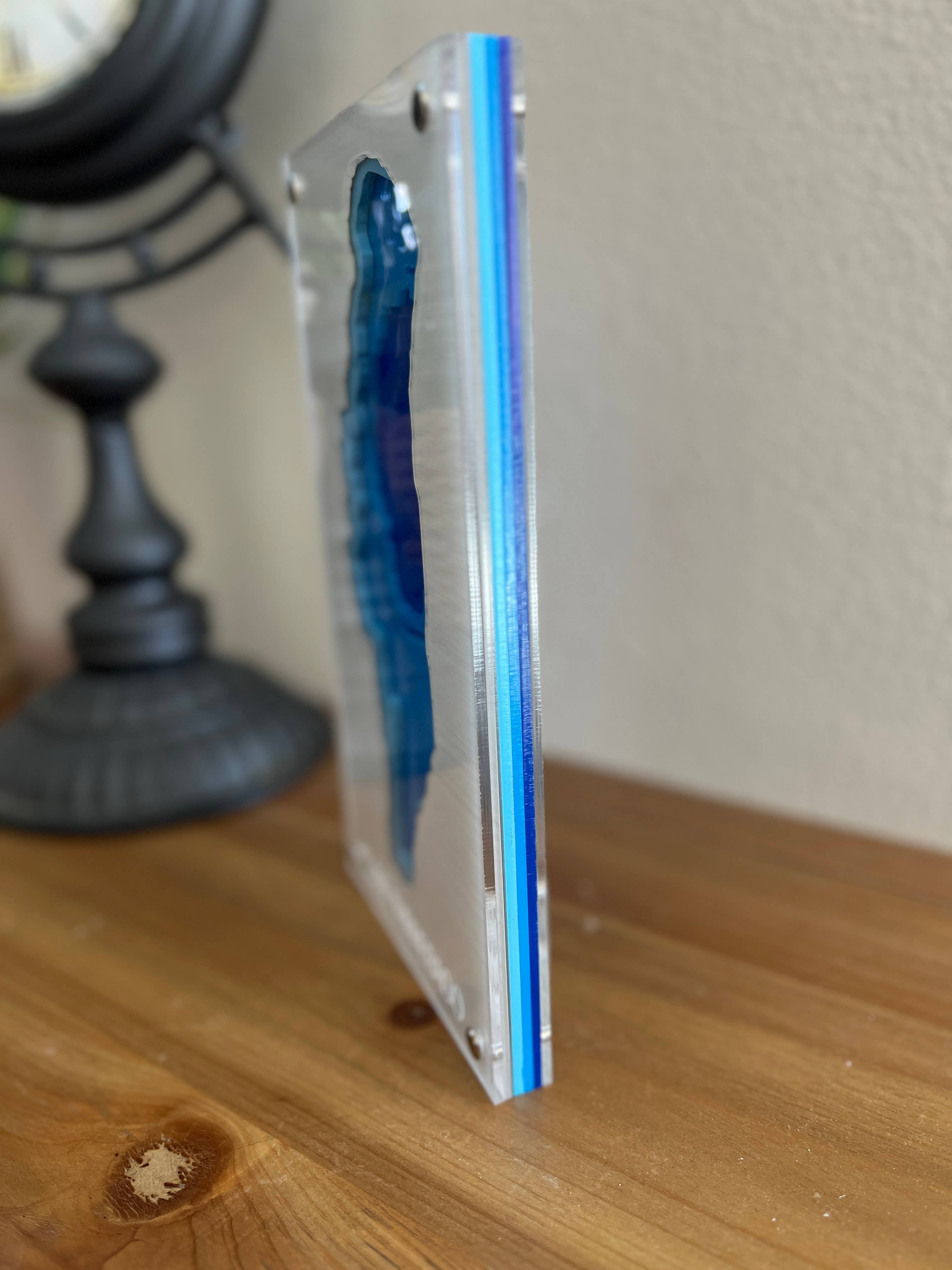 SJ Imaginations - Wholesale Wall Accent - Bathymetric Lake Maps, Multi-layered Acrylic, Custom3