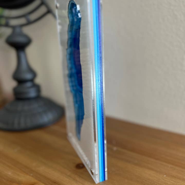 SJ Imaginations - Wholesale Wall Accent - Bathymetric Lake Maps, Multi-layered Acrylic, Custom3