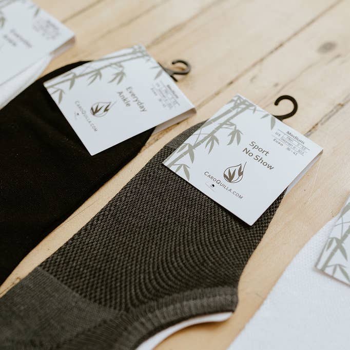 Bamboo Sport No Show voor wholesale door CaroQuilla Bamboo Essentials