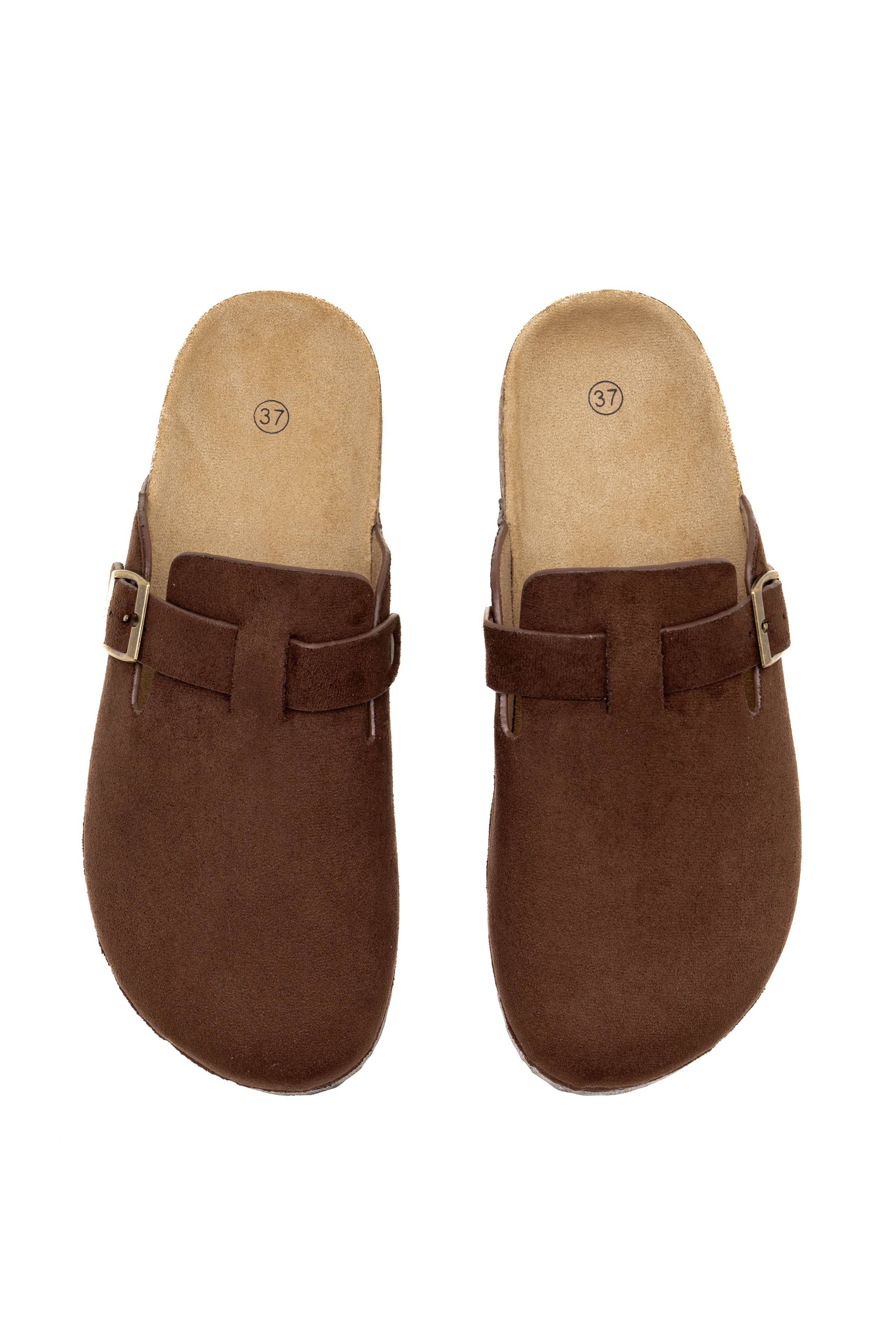 C'M PARIS - Wholesale Mules - Women's - Classic Suedette Mule with Buckle 211018