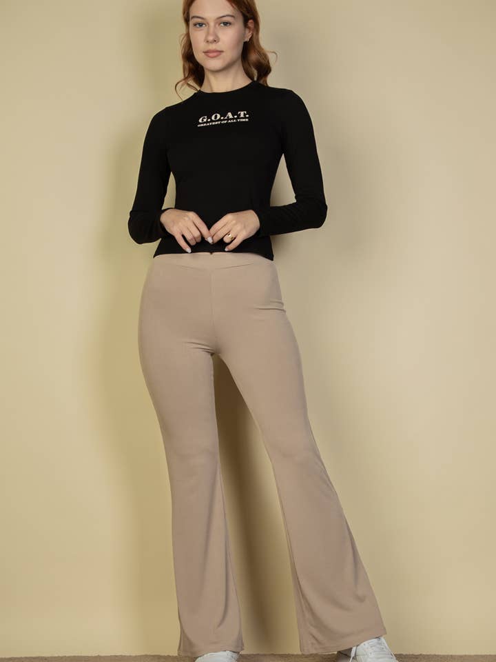 CAPELLA APPAREL - Wholesale Pants - Women's - High Waisted Flare Pants27