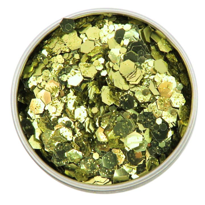 Luminosity Glitter™ - Eco Glitter - Wholesale Body Glitter/Shimmer - Gold Rush Biodegradable Glitter | Gold Eco Glitter2