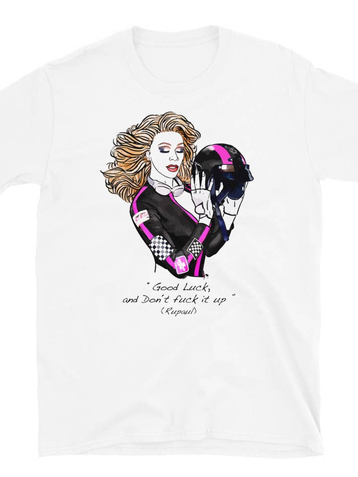 Unisex T-shirt, Rupaul for engroshandel hos El loco del Pelo Rizo