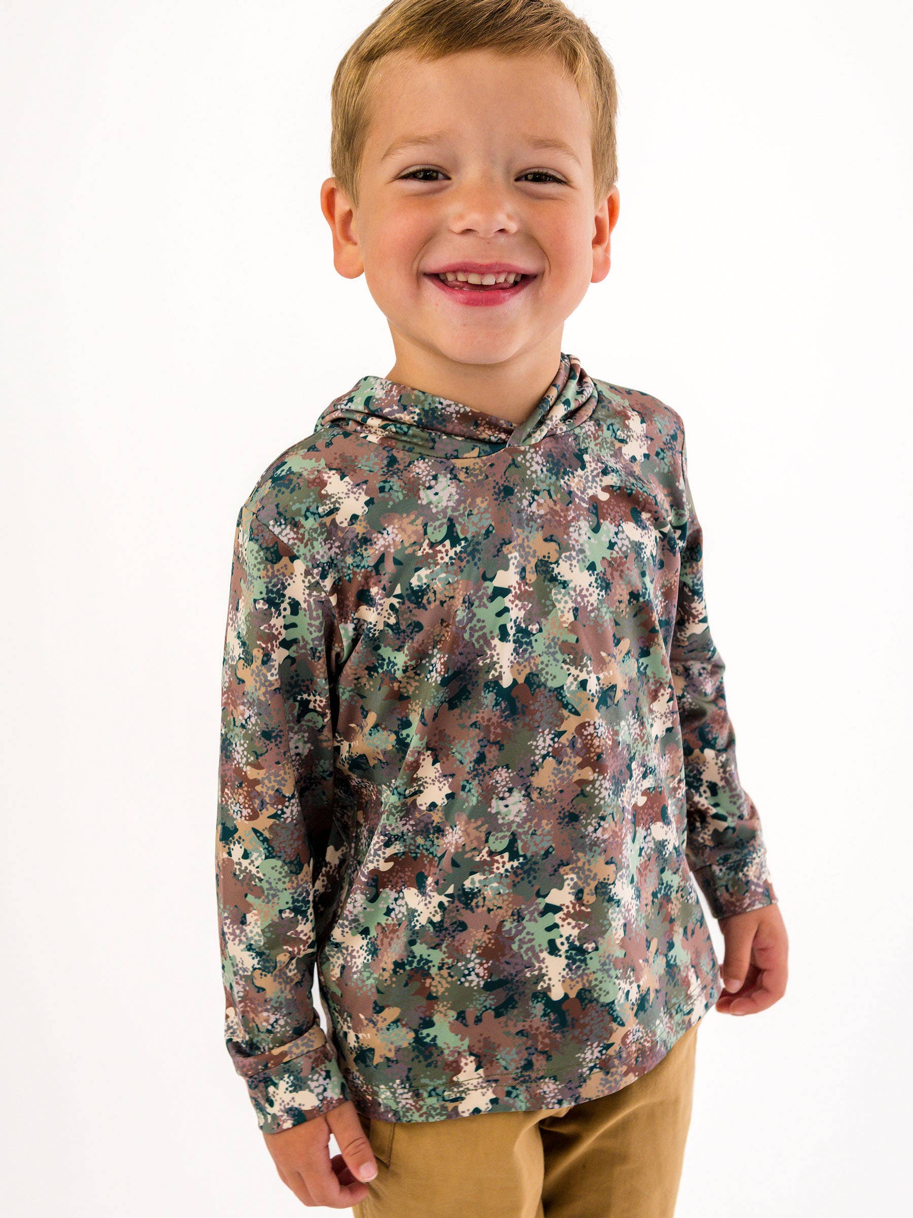 Multi Color Boys Classic Camo Performance Hooded Shirt
for wholesale on Faire