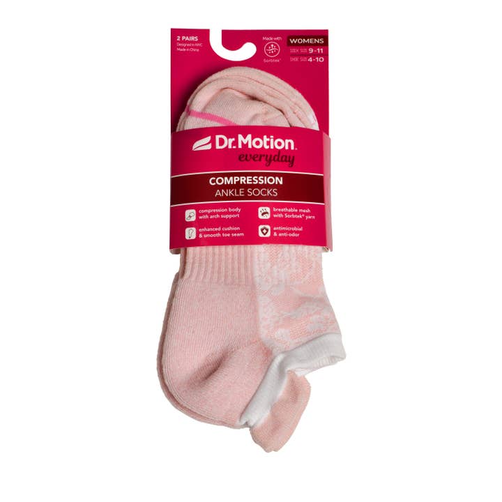 Dr. Motion - Wholesale Socks - Women's - Pretty Lace Texture | Ankle Compression Socks For Women4