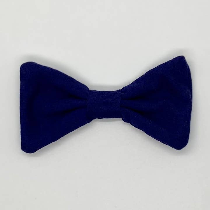 Navy Clip for wholesale by Happy Badger Headbands LLC