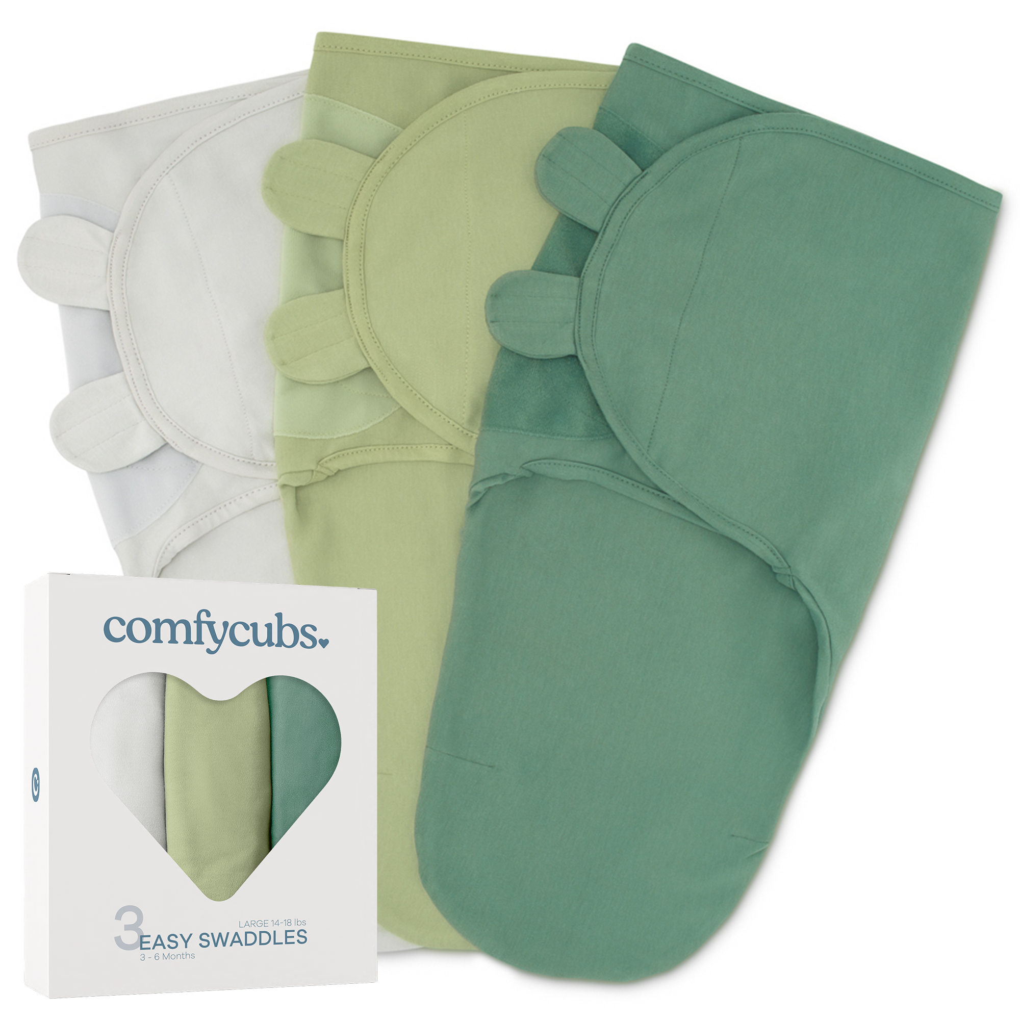 Comfy Cubs - Wholesale Swaddle - Baby - Easy Swaddle Blanket, 3 Pack - 100% Cotton by Comfy Cubs28