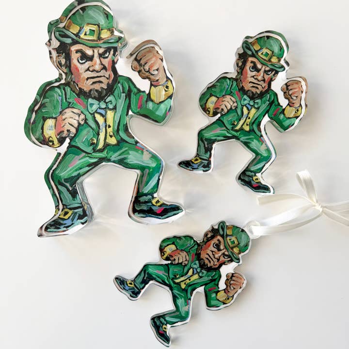 Chelsea McShane Art - Wholesale Decorative Tabletop Object - "Leprechaun" acrylic