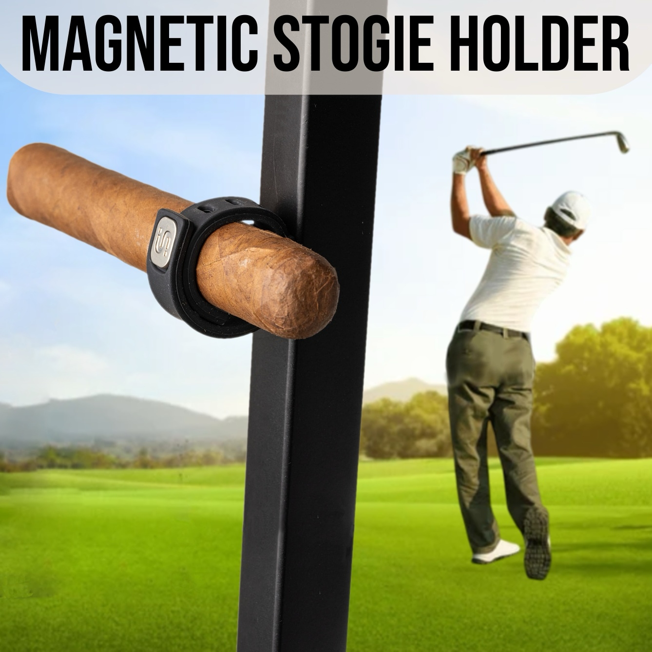 HODL 21 - Wholesale Humidor/Cigar Accessory - StogieStay Magnetic Stogie Holder - Portable Cigar Clip1