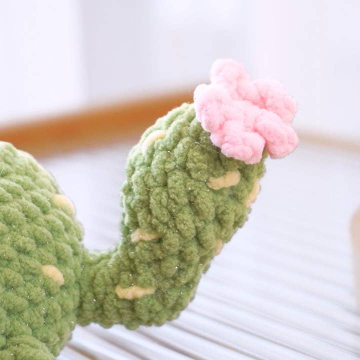 TOMOPOD LLC - Wholesale Stuffed/Plush Toy - Kids & Baby - Crochet Pretty Cactus Cat, Stuffed Animal, Amigurumi Cat