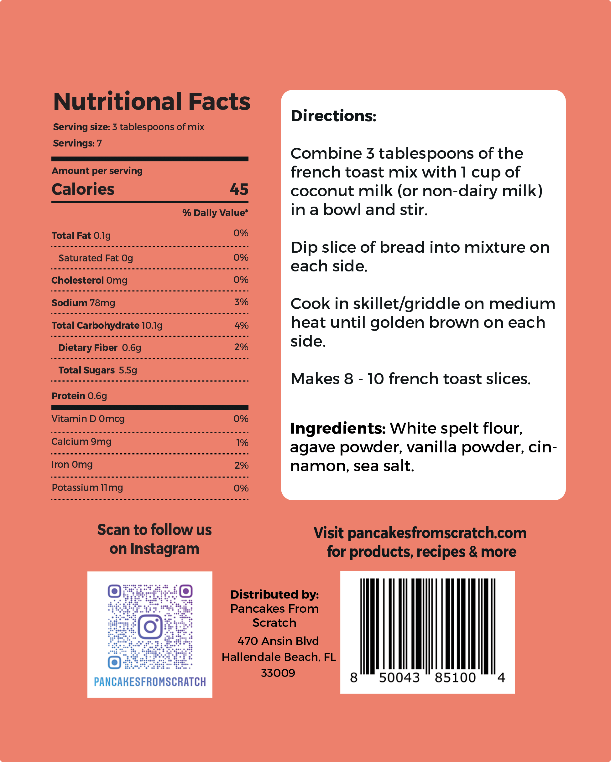 Pancakes From Scratch - Wholesale Pannenkoekenmix - Vegan French toast mix van Pancakes From Scratch3