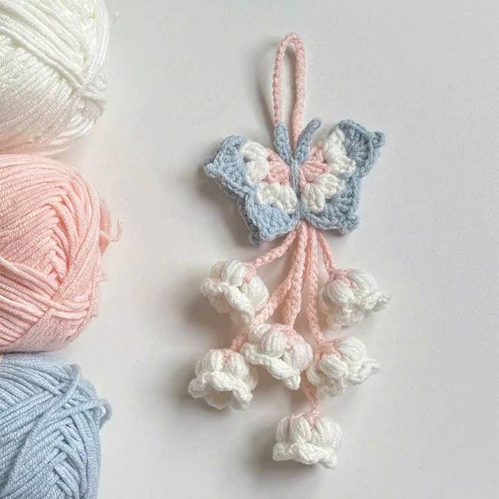 Crochet Dreamcatcher, Rearview Mirror Hangers, Flower Decor for wholesale by Anh2 LTD