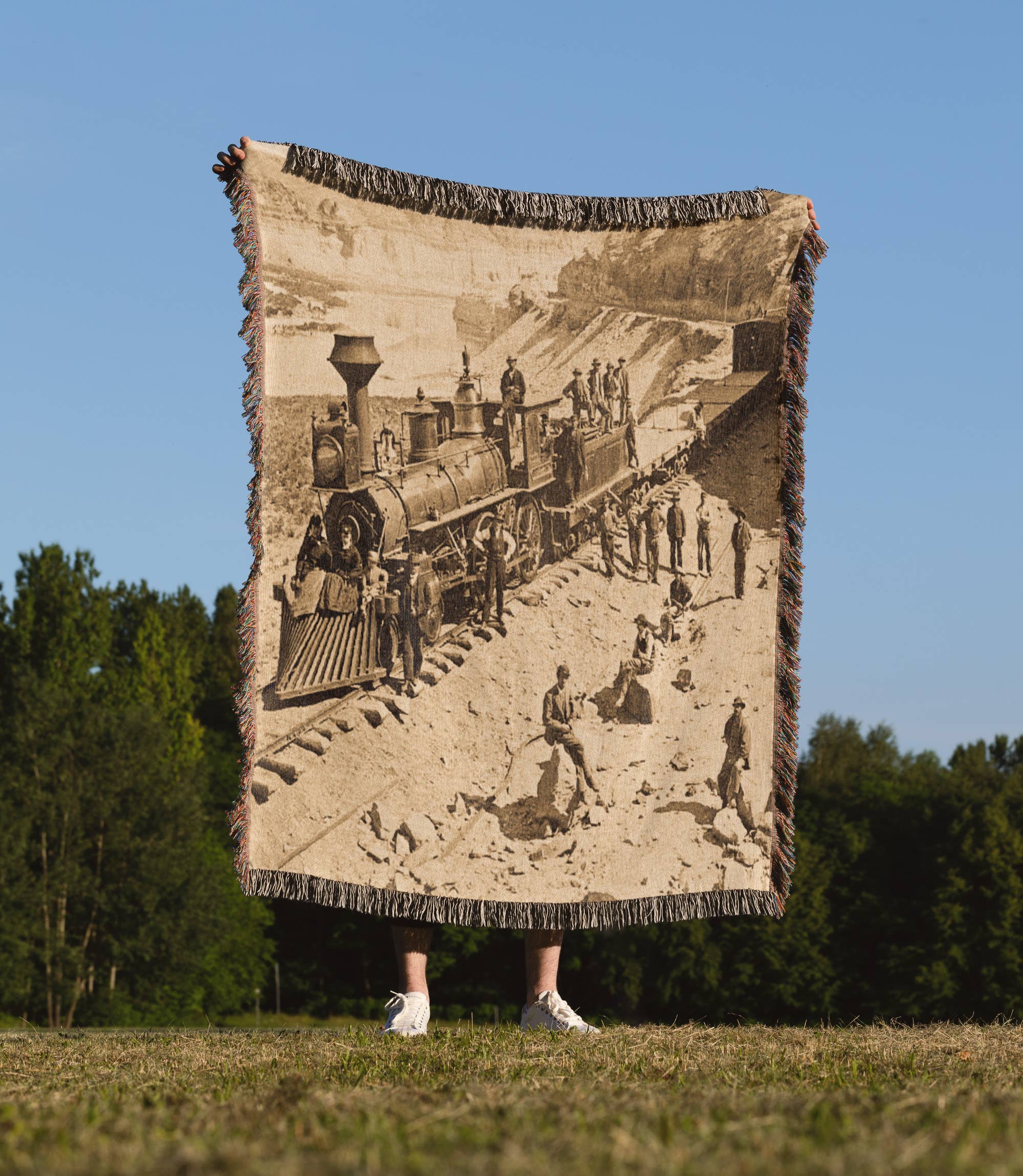 3dRose - Wholesale Throw Blanket - 3dRose, Scenes from the Union Pacific Railroad , Blanket1