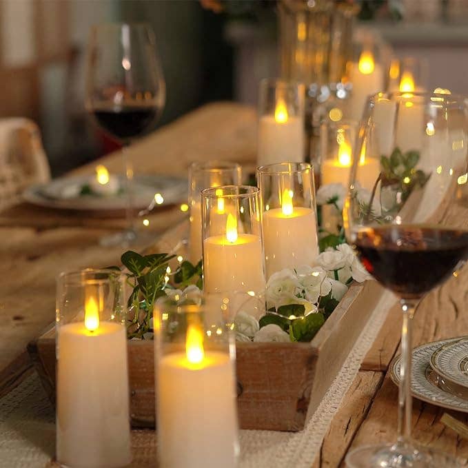 BRECK + FOX - Vendita all'ingrosso Candela senza fiamma - Set di 9 candele acriliche senza fiamma4