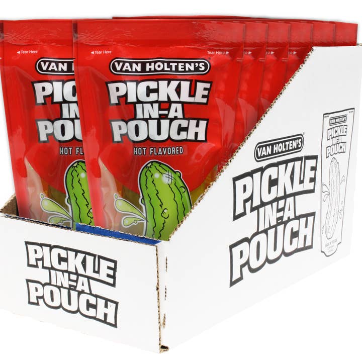 Van Holten's - Wholesale Pickled Vegetables - Van Holten's Large Hot & Spicy Pickle-In-A-Pouch, 12ct Case2
