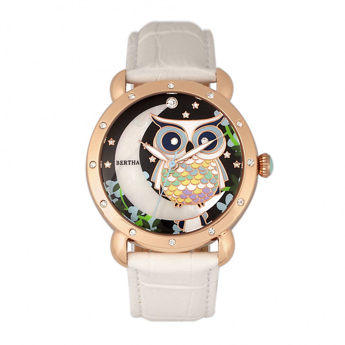 Bertha - Wholesale Wrist Watch - Women's - Bertha Ashley Mother-of-Pearl Leather-Band Watch9