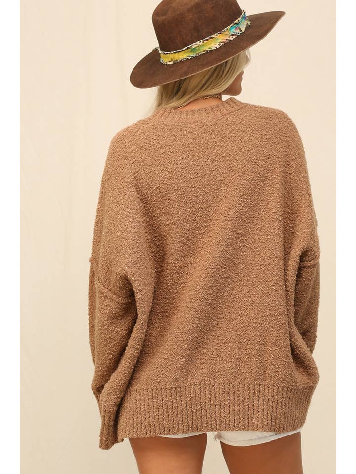 KyeMi - Wholesale Knit Sweater - Women's - A Sweater Featuring Exposed Seam Detailing7