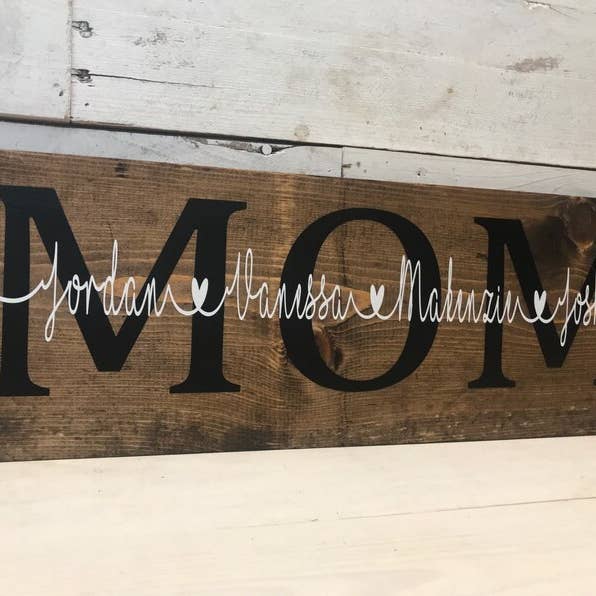 Custom Mothers Day Sign for wholesale by Flynn Acres