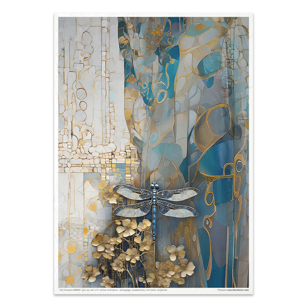 ITD Collection – material para artesanato por atacado – Kit Criativo MS043 - Inspirado em Klimt5