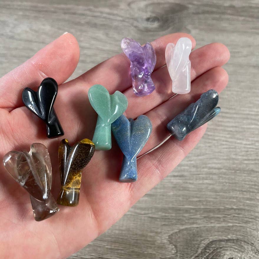 Keystone Crystals - Venta al por mayor Piedras/cristales espirituales - Figuritas de ángeles de piedra preciosa de 2,5 cm – Ángel de cristal al por mayor1