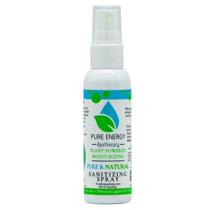 Healing Earth by Pure Energy Apothecary - Wholesale Hand sanitiser - Hand Sanitizer Spray - 2 oz Travel Size (Unscented)