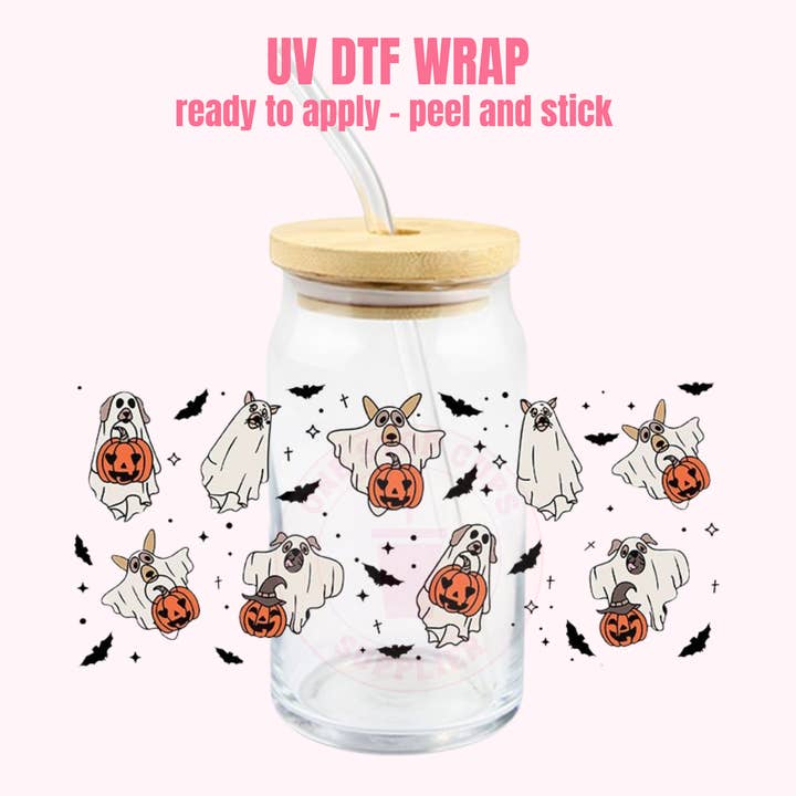 UV DTF Cup Wrap Halloween 132 for wholesale by One Stop Cups