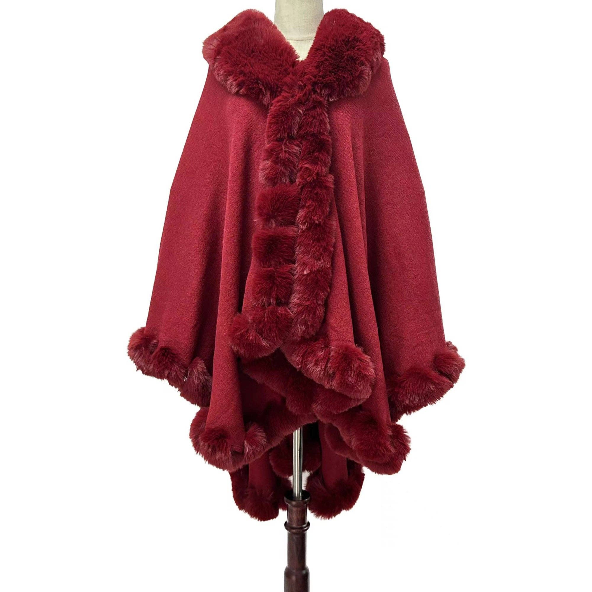 TAPA fashion – Engroshandel Pels-/kunstpelsfrakke - Dame – Ensfarvet pels sjal SW3719 (3 stk)50