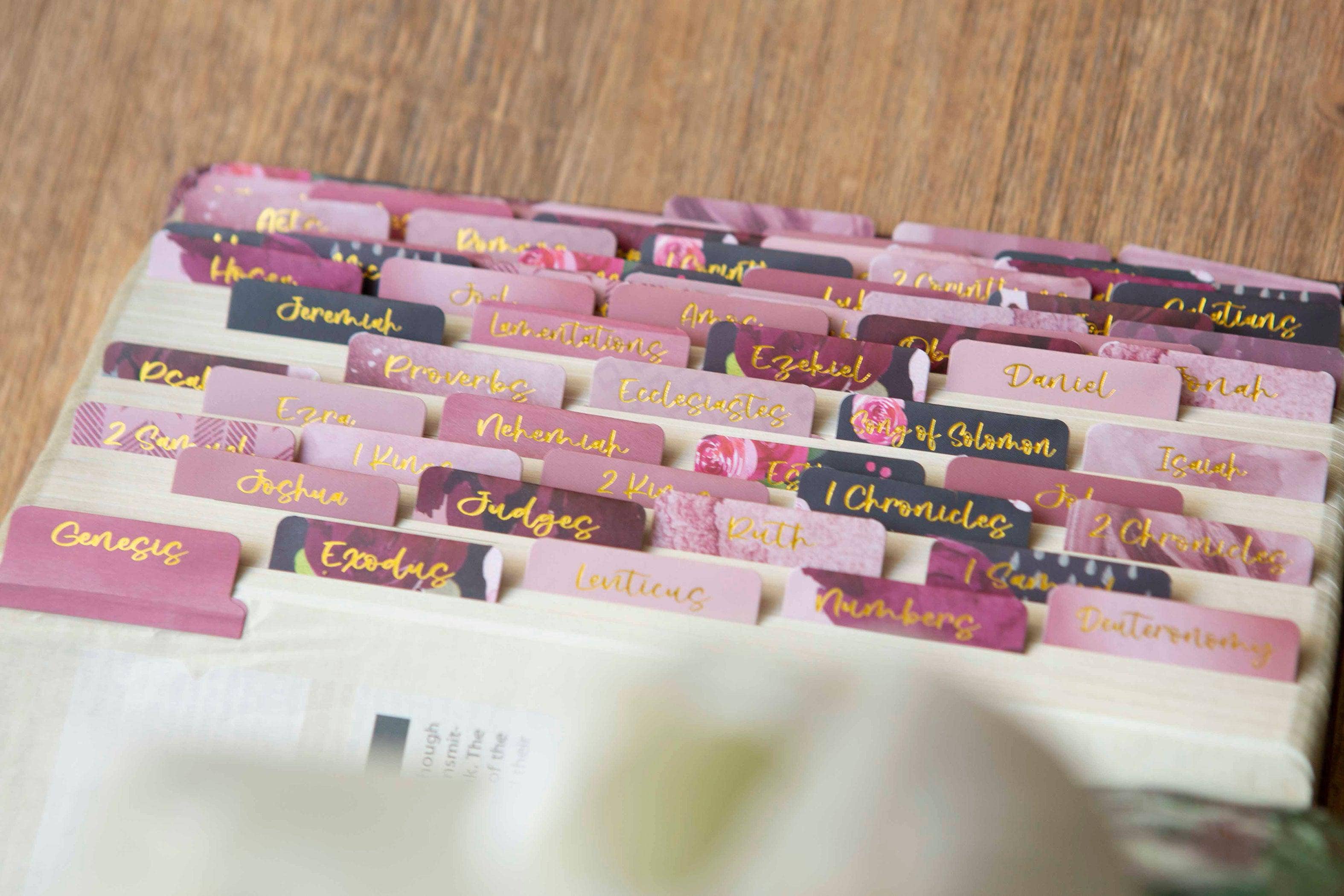 Chosen & Cherished - Wholesale Religion - Floral Bible Tabs | Bible Book Tabs3