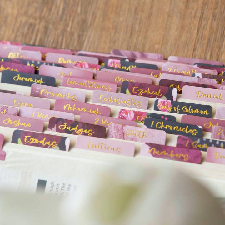 Chosen & Cherished - Wholesale Religion - Floral Bible Tabs | Bible Book Tabs3
