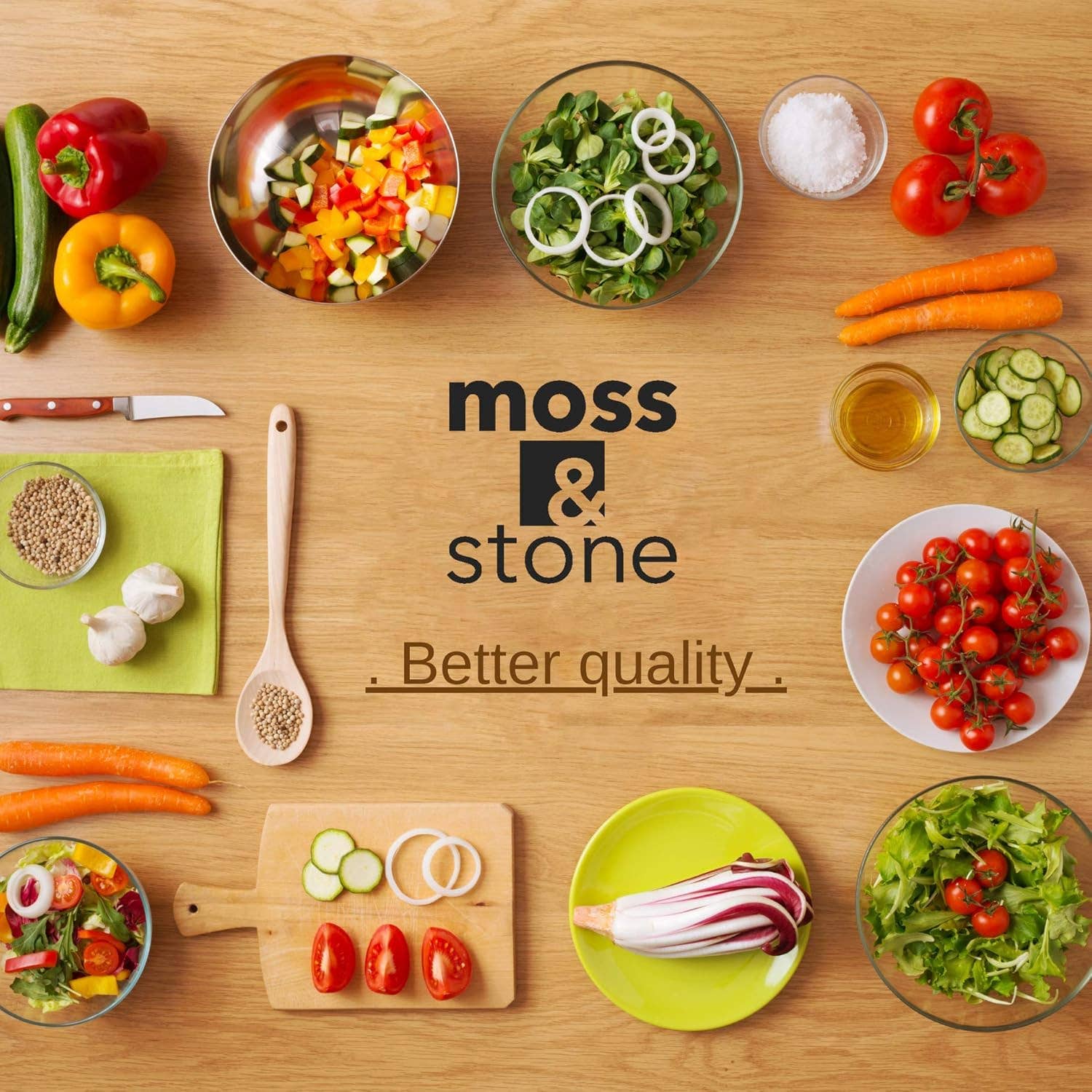 Moss & Stone - Vente Appareils électroménagers - Ensemble de 3 grands récipients de stockage en verre avec couvercles, 101 oz/ 54 oz/ 16 oz, récipient alimentaire rectangulaire profond en verre avec couvercle, étanche, compatible micro-ondes, lave-vaisselle et four.7