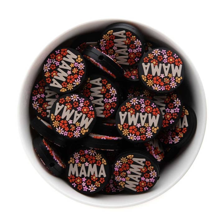 Cara & Co Silicone Craft Supply - Wholesale Craft Supplies - MAMA Silicone Focal Beads