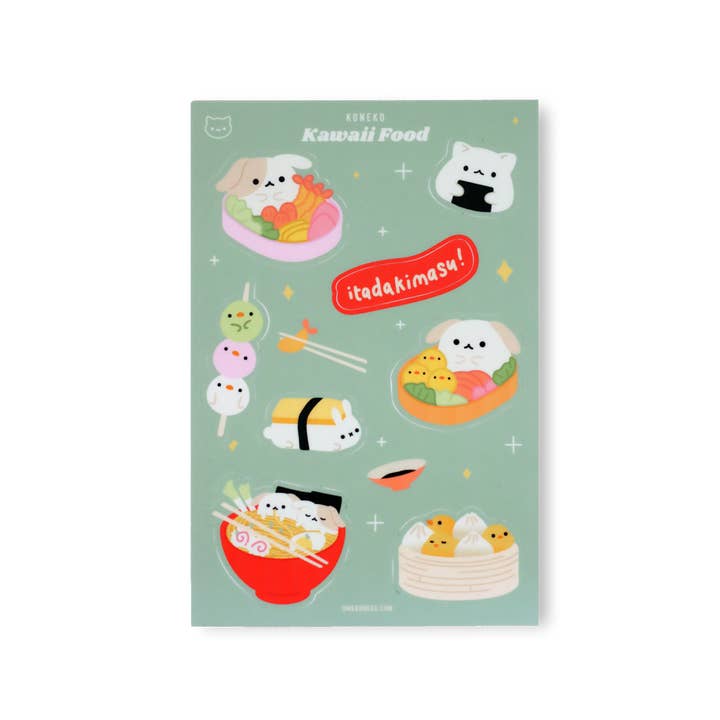 Kawaii stickervel voor levensmiddelen voor wholesale door Koneko