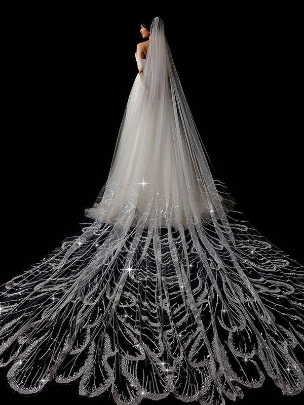 Voile de mariée VL010 *3,5m pour la vente par Invitadissimas