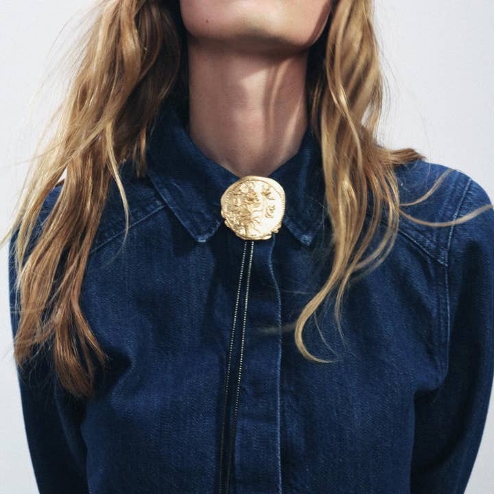 MKS America - Wholesale Y-Neck/Lariat Necklace - Western Cowboy Style Vintage Rose Adjustable Necklace1