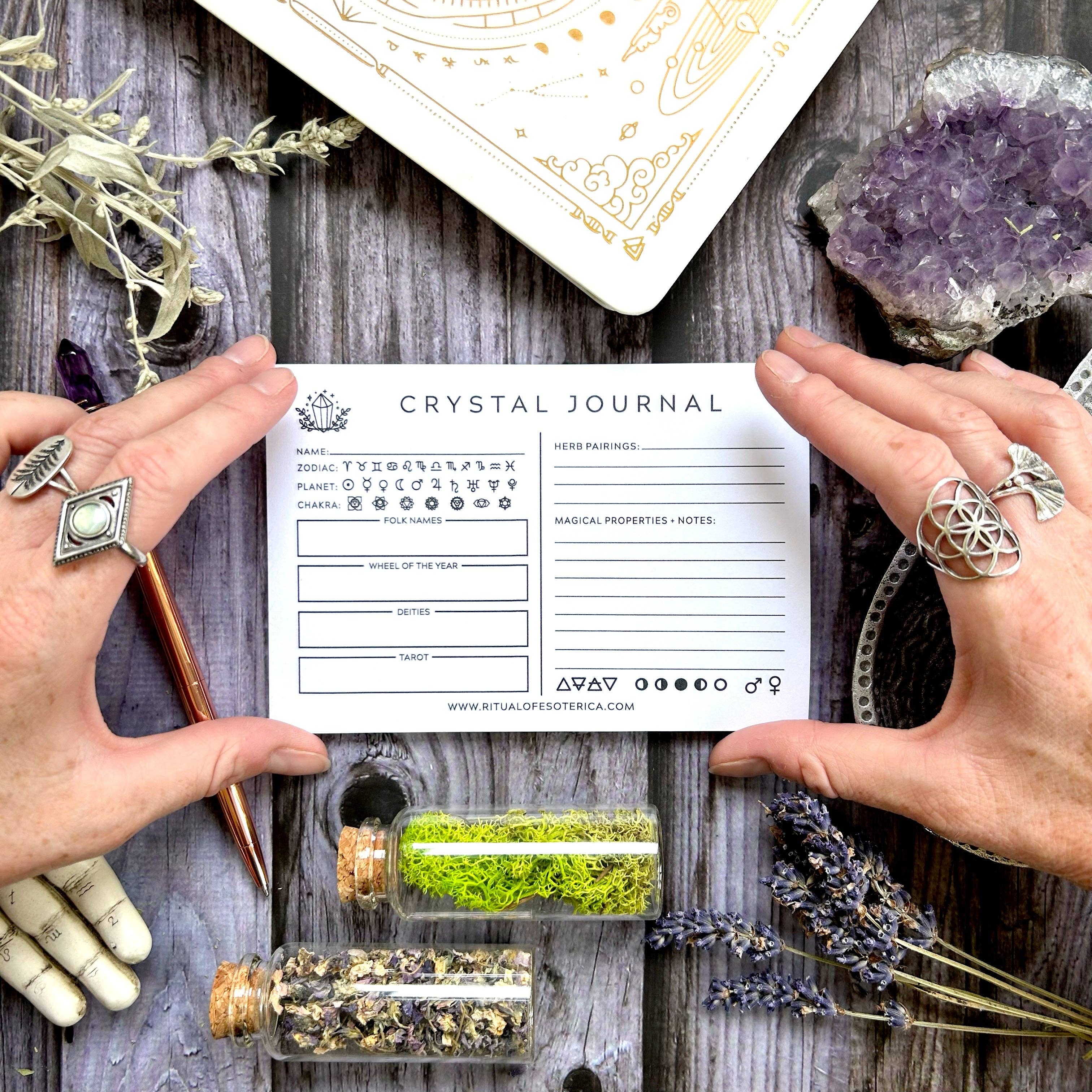 Ritual of Esoterica - Wholesale Journal/Diary - Crystal Journal Sticky Notepad2