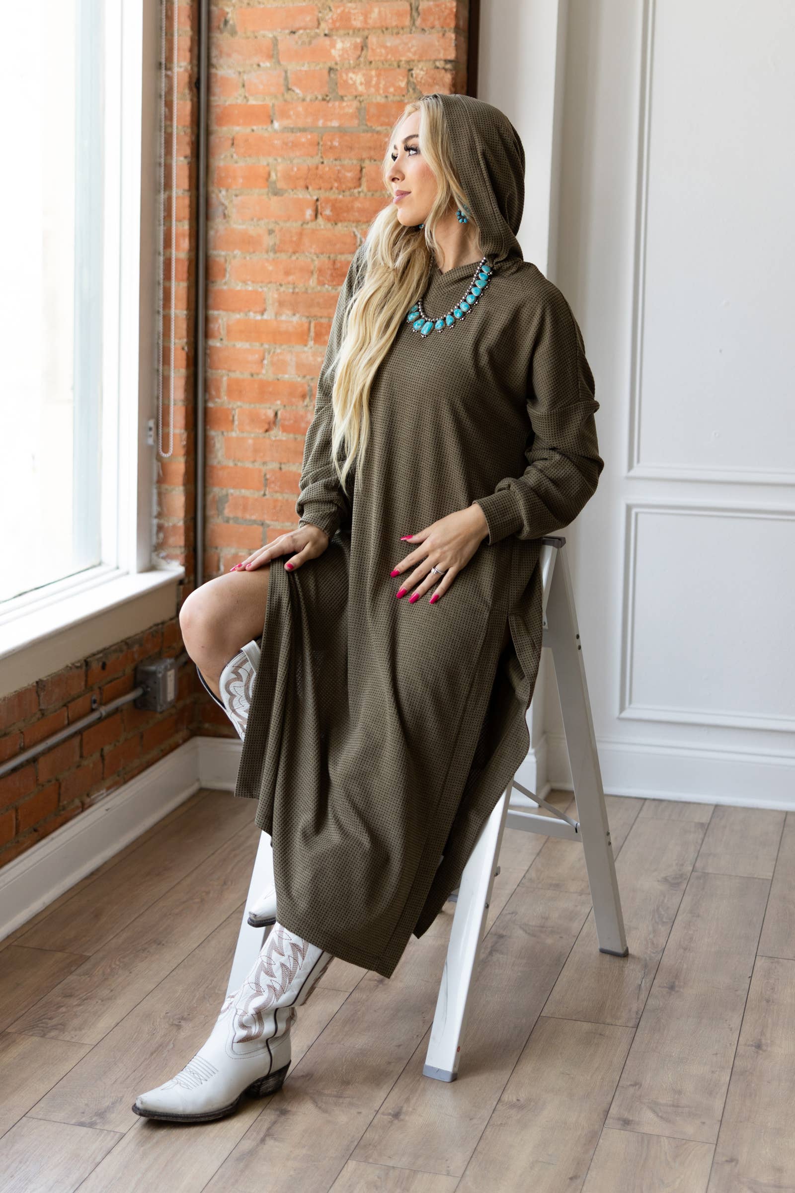 Dear Scarlett - Wholesale Cardigan - Women's - Waffle Knit Thermal Duster6