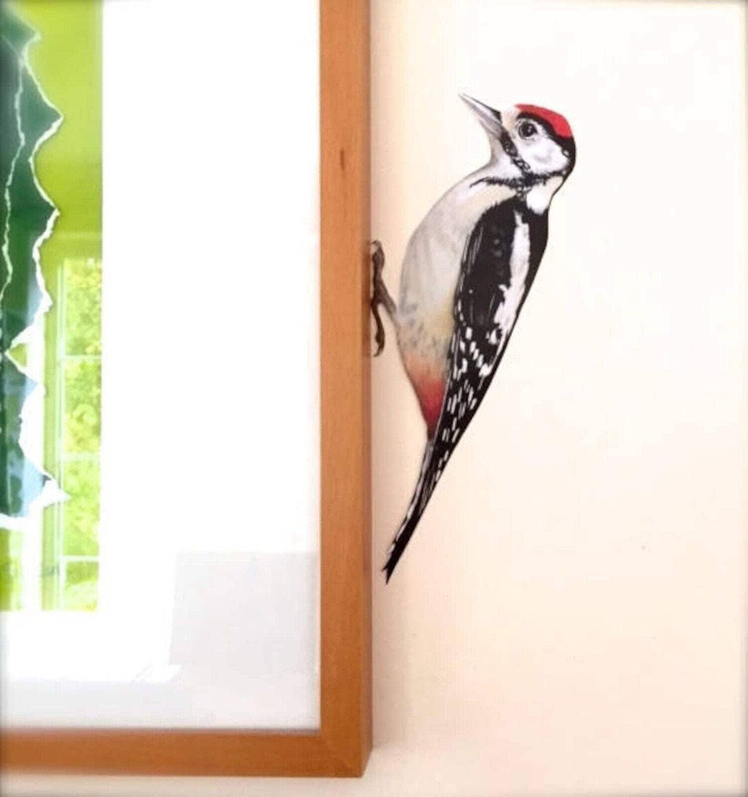 Wonderwallsboutique – wholesale Wall decal/stickers – Whimsical Woodpecker Wall Sticker with Peel and Stick Tech3