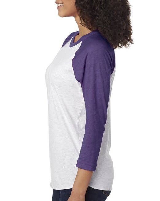 Total Apparel - Wholesale T-Shirt - Women's - Next Level 6051 - Unisex Triblend 3/4-Sleeve Raglan17