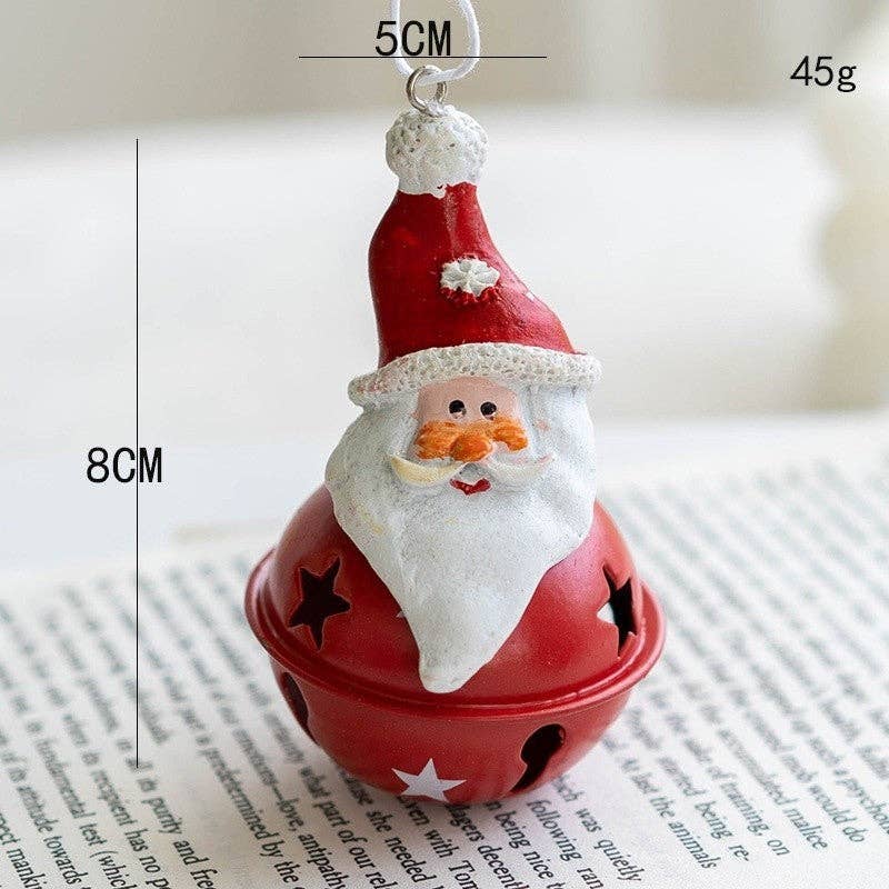 UZ Wholesale Store – Engroshandel Pynt – Harpiks Julemand Snemand Klokkepynt til Juletræ2
