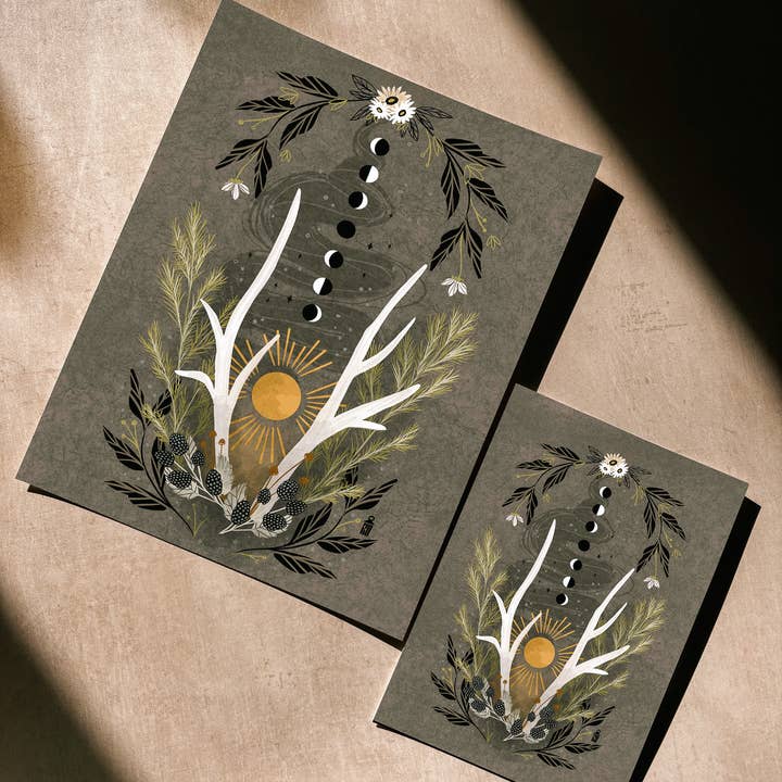 Lantern Print Co. - Wholesale Art Print - Art Print: Forest Forage; 5x7, 8x102