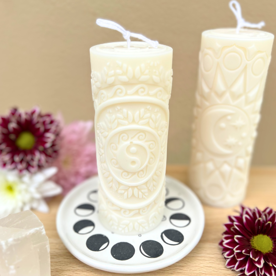 Velarosa Studio LLC - Wholesale Pillar Candle - Manifesting Pillar Soy Wax Candles0