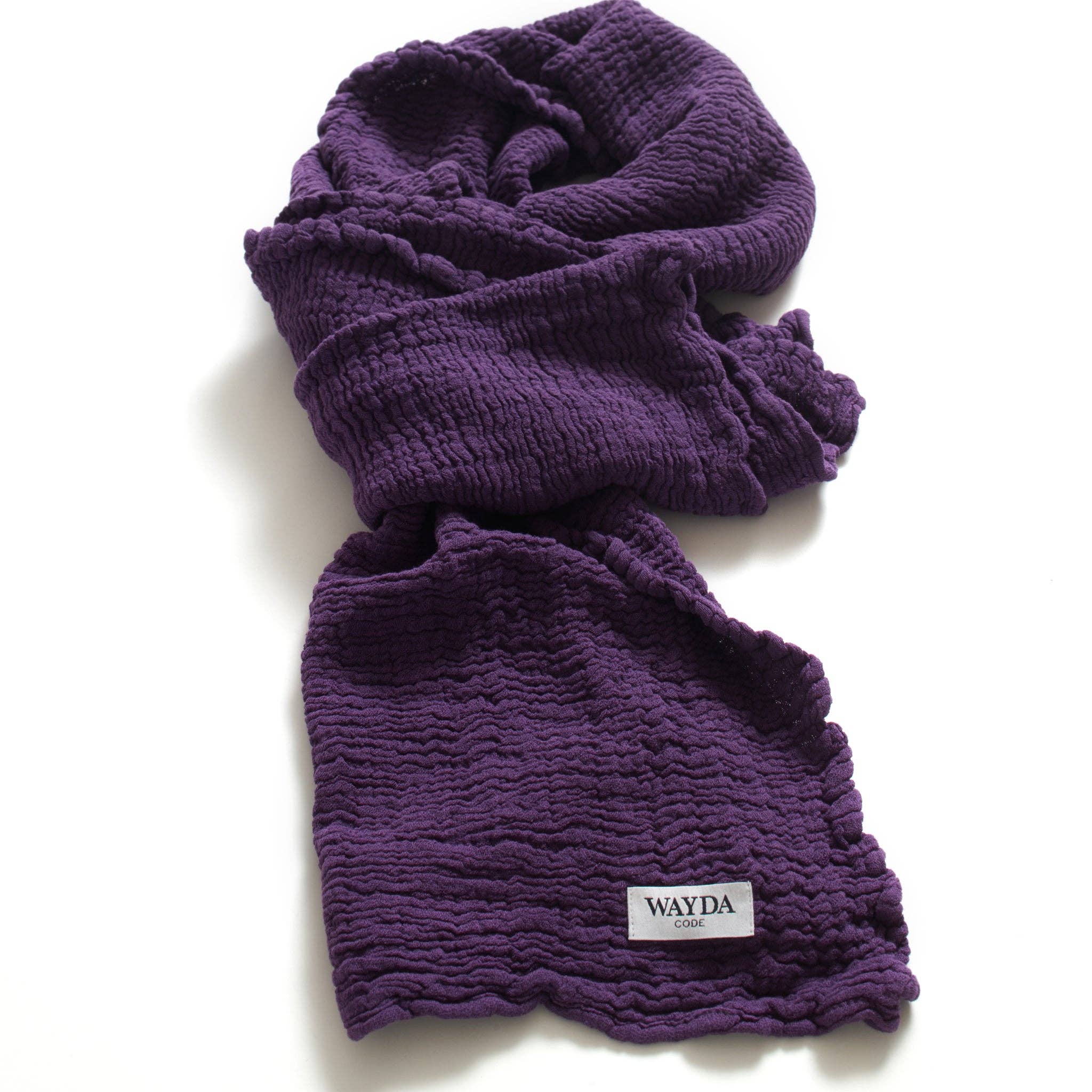 WAYDA - Wholesale Scarf - Women's - PURPLE Sheer0