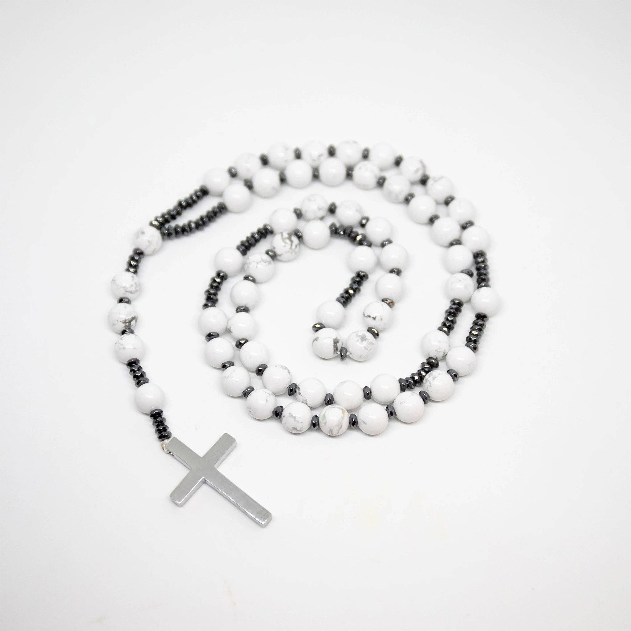 Namu Baru Inc. - Wholesale Prayer Beads Necklace - Howlite Rosary - Prayer Beads - 8mm3