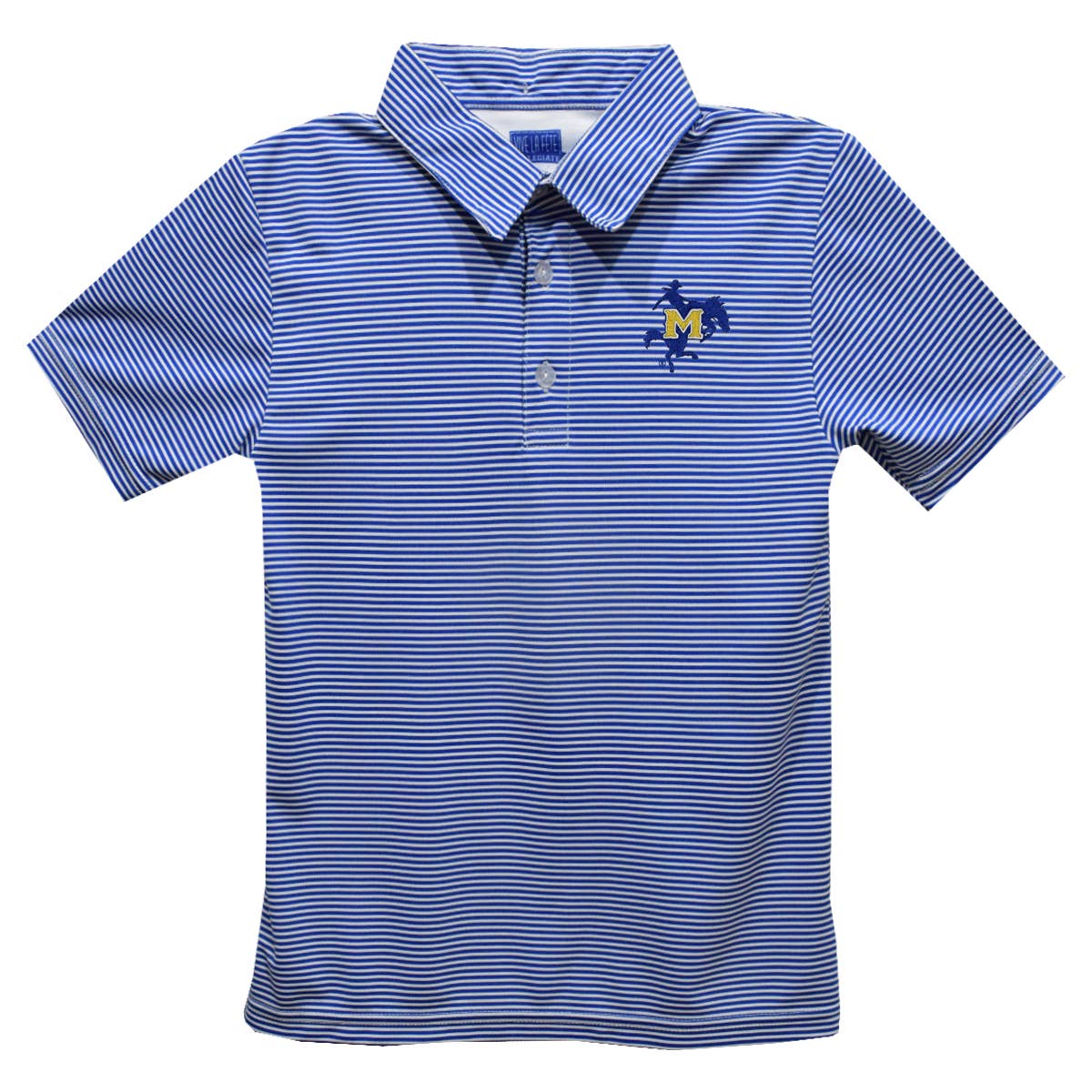 Vive La Fete - Wholesale T-Shirt - Kids - McNeese State University Cowboys Embroide Stripes Polo Shirt0
