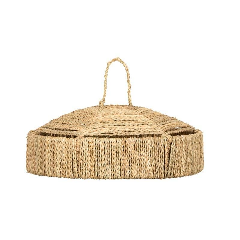 COSYDAR-DECO - Wholesale Chandelier/hanging light - Woven Suspension in Palm Rope COUV 25x8cm