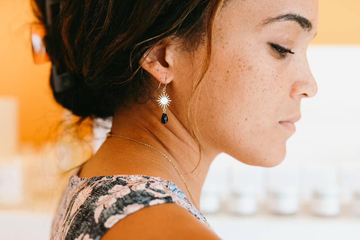 Tirza Design - Wholesale Dangle Earrings - Black Star Rain0