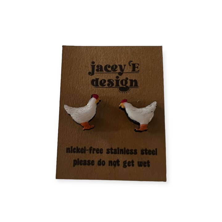 Clous peints avec délicatesse Spring Chickens pour la vente par Jacey e Design