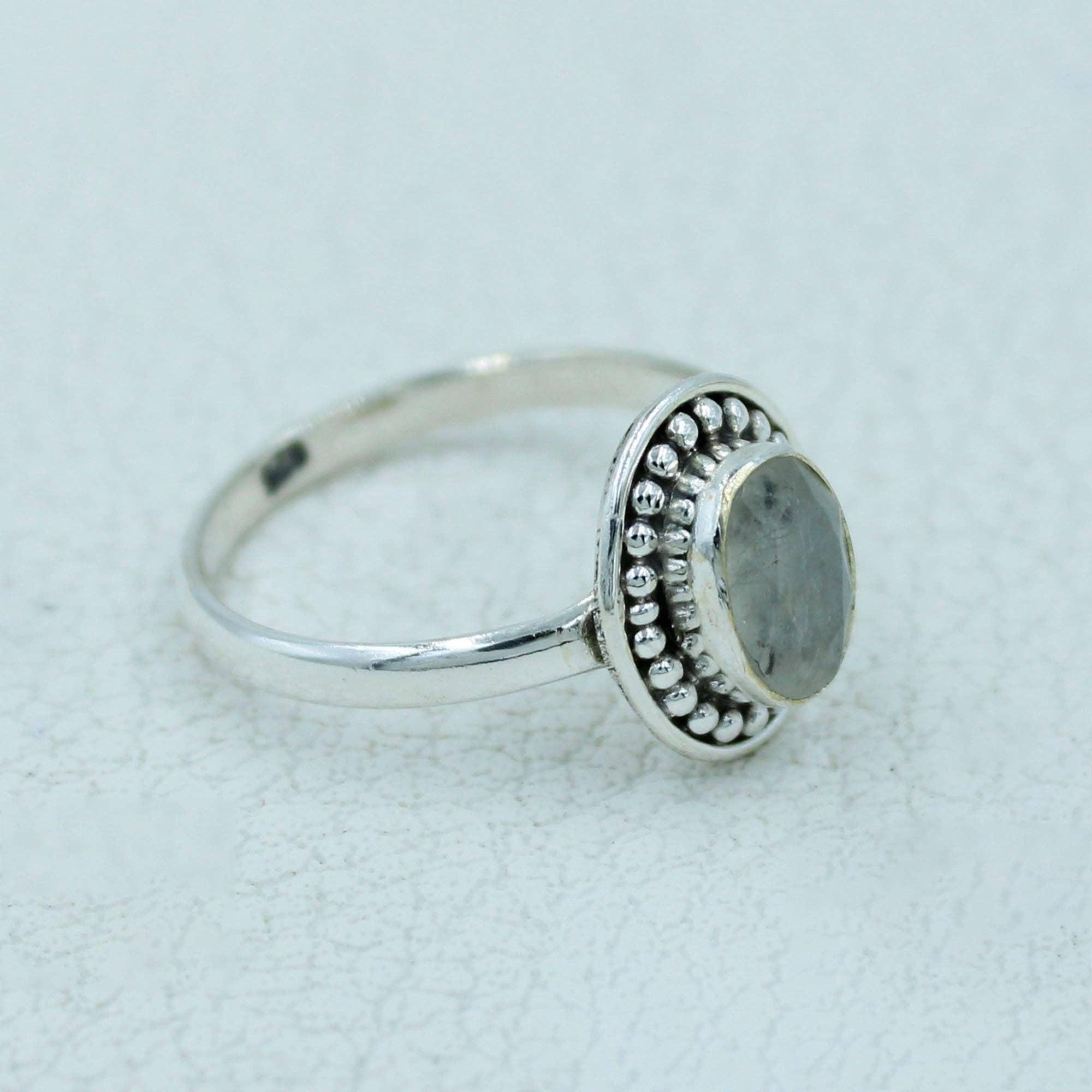 Silvex Jewelry - Wholesale Single Stone/Solitaire Ring - Moonstone Delicate Ring, Gift for Her2