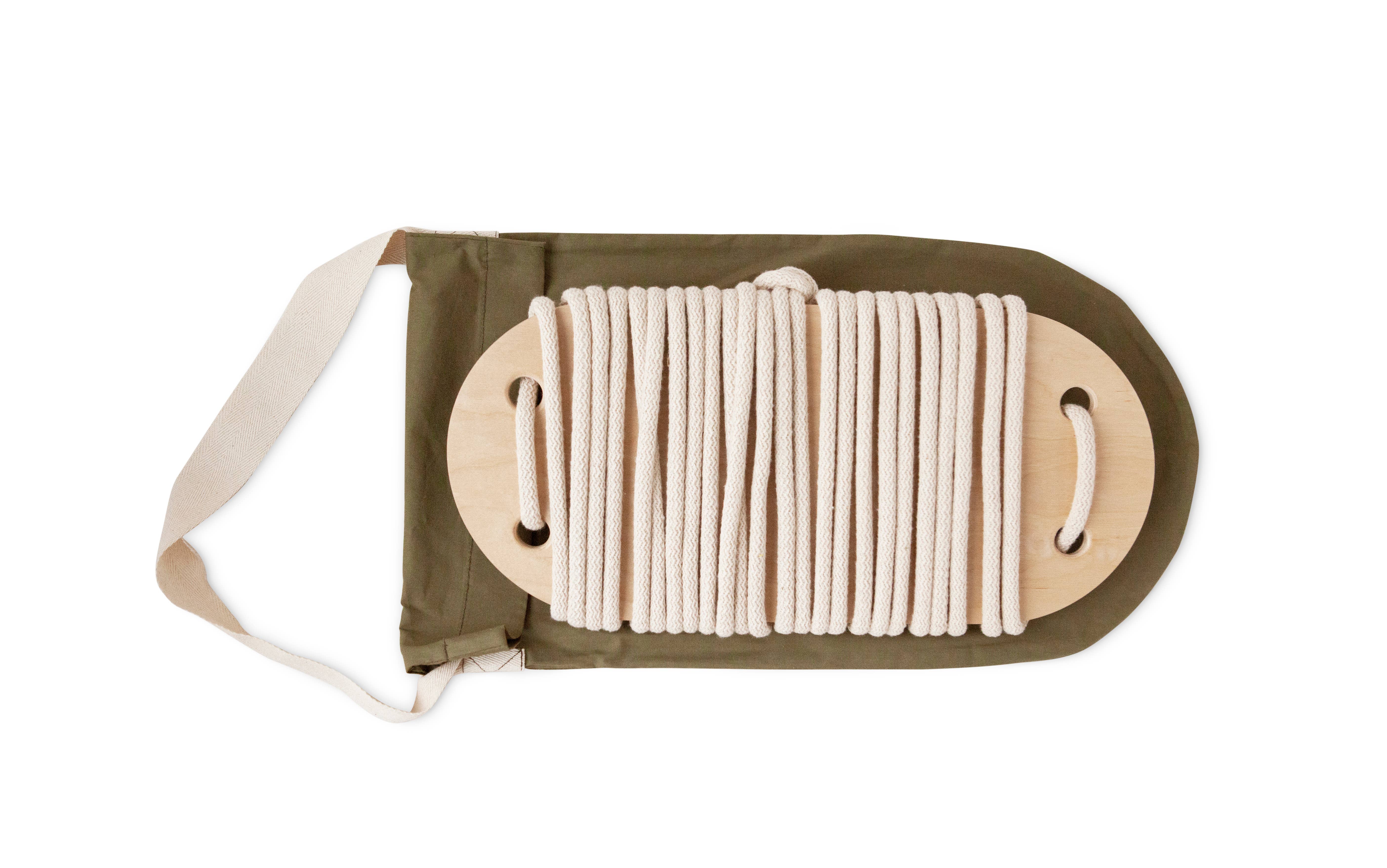 Babai – Großhandel Holzspielzeug – Kinder – Babai Kinder-Holzschaukel mit Baumwollseil24